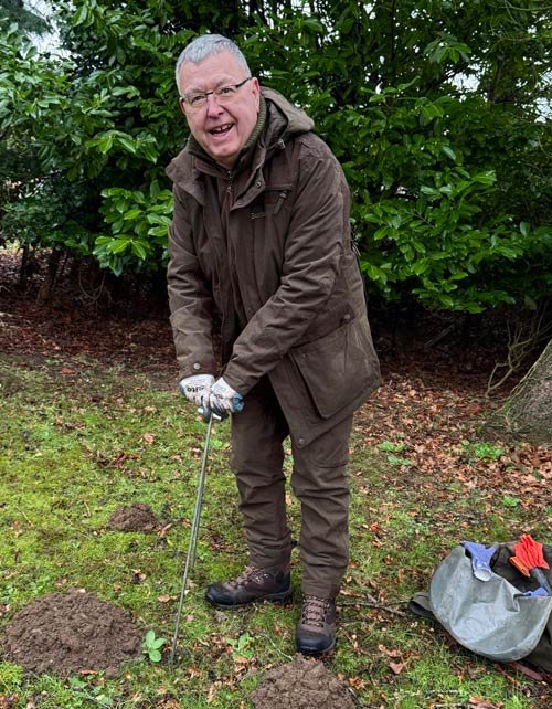 Ray using mole run probe